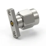 3.5mm Male 2-Hole Flange Mount RF Connector – Field Replaceable, 10.2mm Hole Spacing, 0.9mm Pin Diameter - 3.5-jfd30