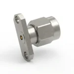 3.5mm Male 2-Hole Flange Mount RF Connector – Field Replaceable, 12.22mm Hole Spacing, 0.23mm Pin Diameter - 3.5-jfd19