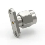 3.5mm Male 2-Hole Flange Mount RF Connector – Field Replaceable, 12.22mm Hole Spacing, 0.38mm Pin Diameter - 3.5-jfd21