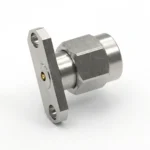 3.5mm Male 2-Hole Flange Mount RF Connector – Field Replaceable, 12.22mm Hole Spacing, 0.3mm Pin Diameter - 3.5-jfd20