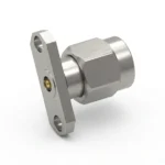3.5mm Male 2-Hole Flange Mount RF Connector – Field Replaceable, 12.22mm Hole Spacing, 0.46mm Pin Diameter - 3.5-jfd22
