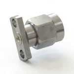 3.5mm Male 2-Hole Flange Mount RF Connector – Field Replaceable, 12.7mm Hole Spacing, 0.23mm Pin Diameter - 3.5-jfd31