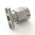 3.5mm Male 2-Hole Flange Mount RF Connector – Field Replaceable, 12.7mm Hole Spacing, 0.9mm Pin Diameter - 3.5-jfd36