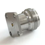 N Female 4-Hole Flange Mount RF Connector – Field Replaceable, 12.7mm Hole Spacing, 0.51mm Pin Diameter - n-kfd7