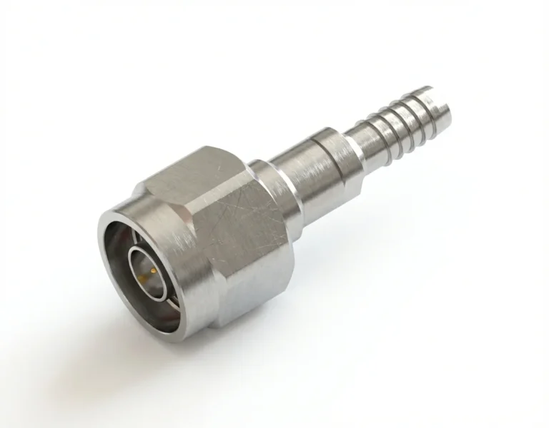 N Male Straight RF Connector – Fits CFT500MW Coaxial Cable – AS6211 Cable Armor - n-jcft500mwas6211-1