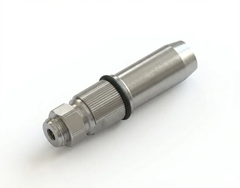 NMD1.85mm Male Straight RF Connector – Fits CFT240 Coaxial Cable – AV9315 Cable Armor - nmd1.85-jcft240av9315-1