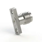 SMA Female 2-Hole Flange Mount RF Connector – Field Replaceable, 10.2mm Hole Spacing, 0.23mm Pin Diameter - sma-kfd25