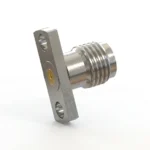 SMA Female 2-Hole Flange Mount RF Connector – Field Replaceable, 10.2mm Hole Spacing, 0.38mm Pin Diameter - sma-kfd27