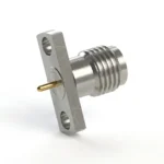 SMA Female 2-Hole Flange Mount RF Connector – Field Replaceable, 10.2mm Hole Spacing, 0.51mm Pin Diameter - sma-kfd29