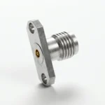 SMA Female 2-Hole Flange Mount RF Connector – Field Replaceable, 12.22mm Hole Spacing, 0.38mm Pin Diameter - sma-kfd21