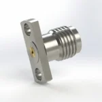SMA Female 2-Hole Flange Mount RF Connector – Field Replaceable, 12.7mm Hole Spacing, 0.23mm Pin Diameter - sma-kfd31