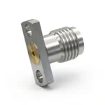SMA Female 2-Hole Flange Mount RF Connector – Field Replaceable, 12.7mm Hole Spacing, 0.9mm Pin Diameter - sma-kfd36