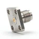SMA Female 4-Hole Flange Mount RF Connector – Field Replaceable, 8.64mm Hole Spacing, 0.23mm Pin Diameter - sma-kfd1