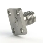 SMA Female 4-Hole Flange Mount RF Connector – Field Replaceable, 8.64mm Hole Spacing, 0.3mm Pin Diameter - sma-kfd2