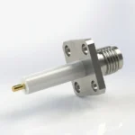 SMA Female 4-Hole Flange Mount RF Connector – Solder Attachment, 8.63mm Hole Spacing, 1.27mm Pin Diameter, Stub Terminal - sma-kfd40e