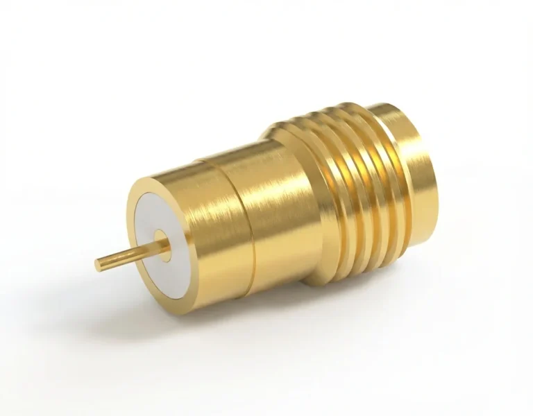 SMA Female Solder Attachment RF Connector – Press in Mount, Tab Terminal, 0.48mm Pin Diameter, Pin Terminal - sma-kss4