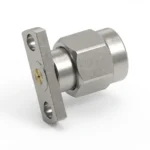 SMA Male 2-Hole Flange Mount RF Connector – Field Replaceable, 10.2mm Hole Spacing, 0.3mm Pin Diameter - sma-jfd26