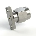 SMA Male 2-Hole Flange Mount RF Connector – Field Replaceable, 10.2mm Hole Spacing, 0.46mm Pin Diameter - sma-jfd28