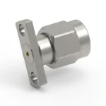 SMA Male 2-Hole Flange Mount RF Connector – Field Replaceable, 10.2mm Hole Spacing, 0.9mm Pin Diameter - sma-jfd30