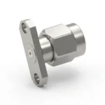 SMA Male 2-Hole Flange Mount RF Connector – Field Replaceable, 12.22mm Hole Spacing, 0.3mm Pin Diameter - sma-jfd20