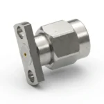 SMA Male 2-Hole Flange Mount RF Connector – Field Replaceable, 9mm Hole Spacing, 0.51mm Pin Diameter - sma-jfd35
