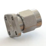 SMA Male 4-Hole Flange Mount RF Connector – Field Replaceable, 6.35mm Hole Spacing, 0.23mm Pin Diameter - sma-jfd7