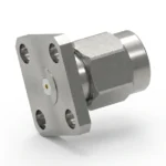 SMA Male 4-Hole Flange Mount RF Connector – Field Replaceable, 8.64mm Hole Spacing, 0.23mm Pin Diameter - sma-jfd1