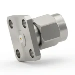 SMA Male 4-Hole Flange Mount RF Connector – Field Replaceable, 8.64mm Hole Spacing, 0.3mm Pin Diameter - sma-jfd2
