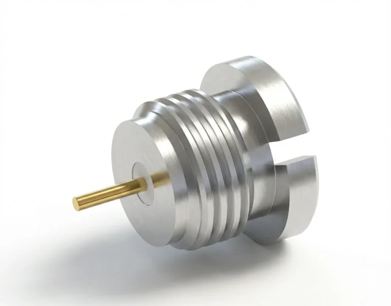 SMP Male Smooth Bore RF Connector – Stub Terminal, 2.5mm Pin Diameter, Thread-In, Solder - smp-jyd2-l