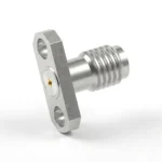 SSMA Female 2-Hole Flange Mount RF Connector – Field Replaceable, 8.3mm Hole Spacing, 0.46mm Pin Diameter - ssma-kfd10