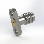 SSMA Female 2-Hole Flange Mount RF Connector – Field Replaceable, 8.3mm Hole Spacing, 0.51mm Pin Diameter - ssma-kfd11