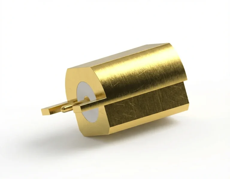 SSMP Male Smooth Bore PCB Coaxial Connector – End Launch, Gold Plated, Solder - ssmp-jhd1-s