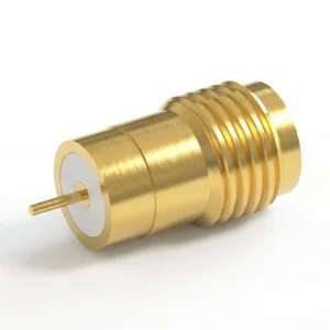 SMA メス はんだ付け RF コネクタ – 圧入マウント、タブ端子、ピン径 0.48mm、ピン端子