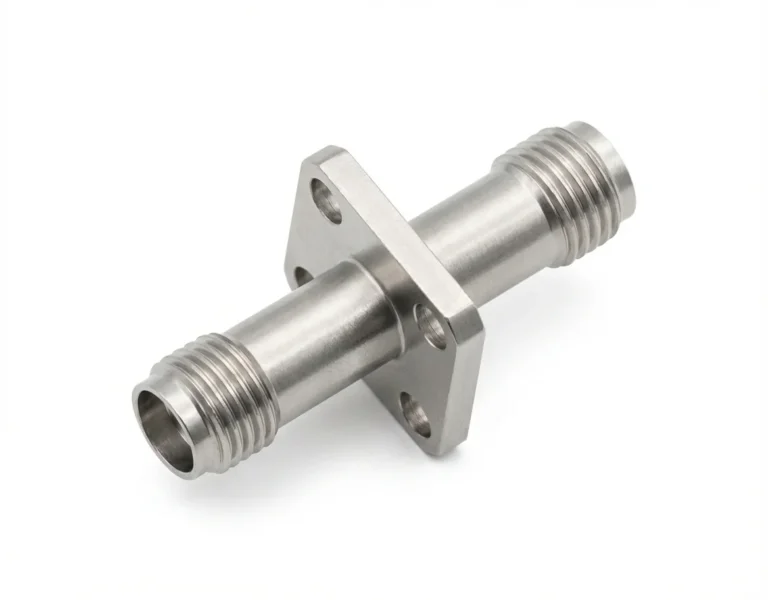 4-Hole flange SMA Female to SMA Female RF Adapter