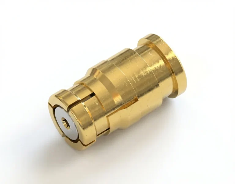 SMP Female Straight Coaxial Connector – Fits 0.086 Semi-Rigid Cable, Solder