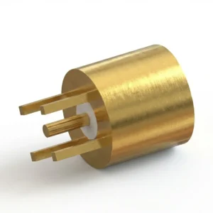 SMP Erkek Tam Kilitlemeli PCB Koaksiyel Konnektör – Delikten Geçmeli, Altın Kaplama, Lehim