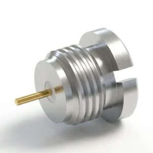 SMP Erkek Düz Delikli RF Konnektör – Stub Terminal, 2,5 mm Pin Çapı, Vidalı, Lehim