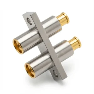 HF-Adapter SMP Stecker auf SMP Buchse, 2-Loch-Flansch